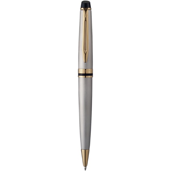Waterman Expert ballpoint pen (blue ink) - Steel / Gold
