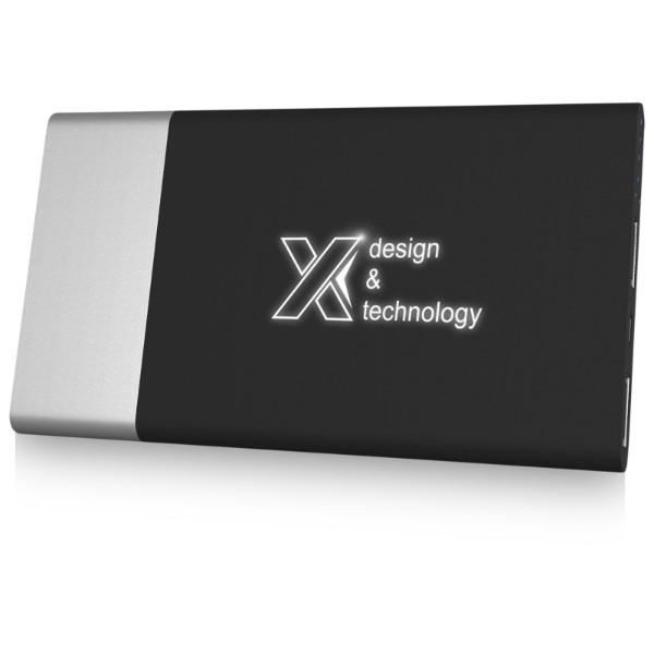 SCX.design P20 5000 mAh light-up power bank - Silver / White