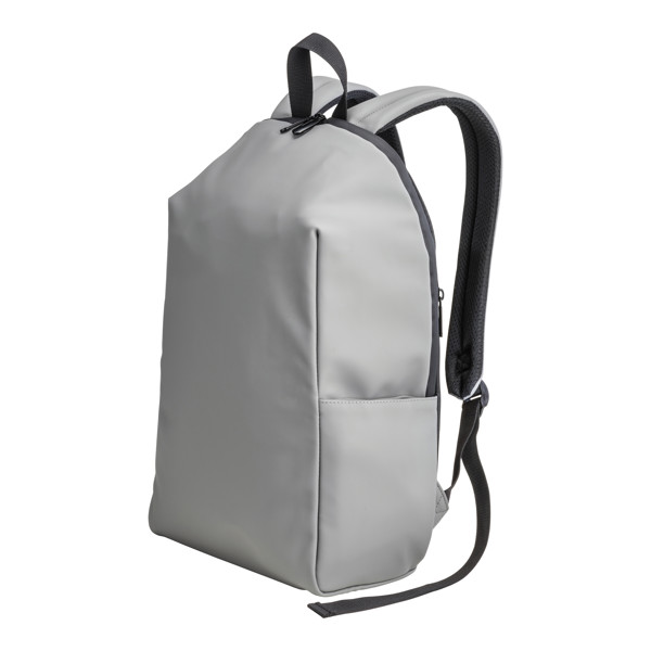 Zaino Porta Pc In Soft Pu Water Resistantt - Grigio
