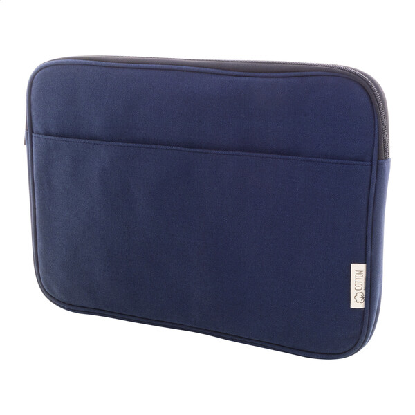 Sacoche ordinateur portable en toile recylcée Rebyss Comp - Bleu Foncé