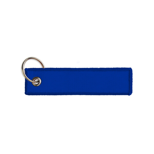 Etichette ricamate - Azzurro scuro / 13x3cm
