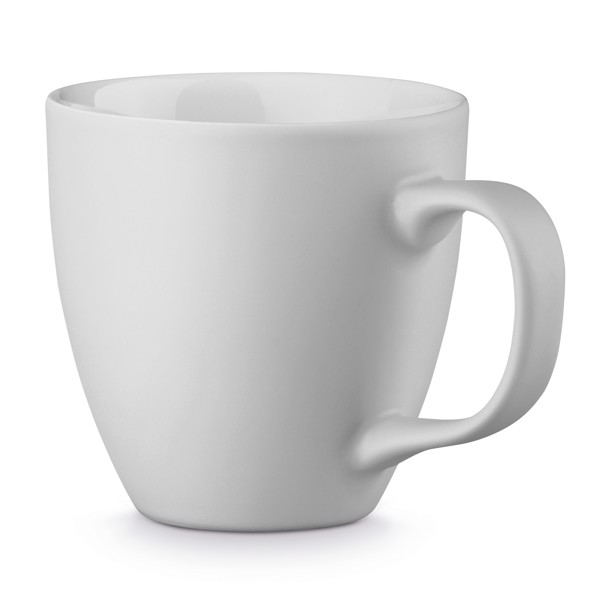 PANTHONY MAT. Porcelain mug 450 ml - White