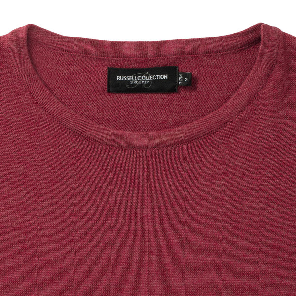 Men's Crew Neck Knitted Pullover - Black / XS