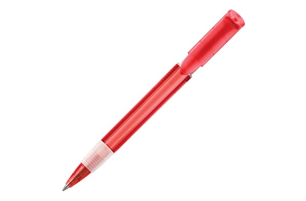 Stylo S40 Grip transparent - Transparent / Rouge