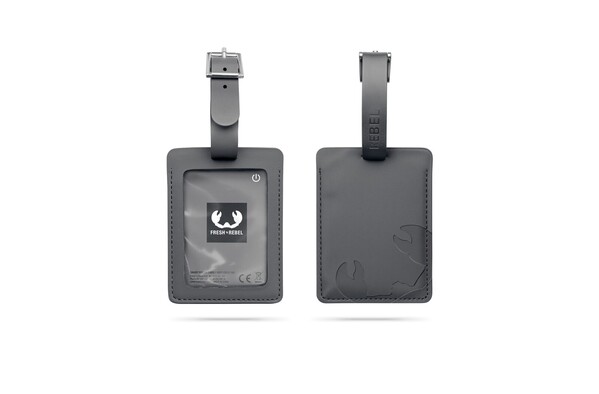 Fresh 'n Rebel Card Finder with Luggage Tag for Apple and Google - Dark Grey