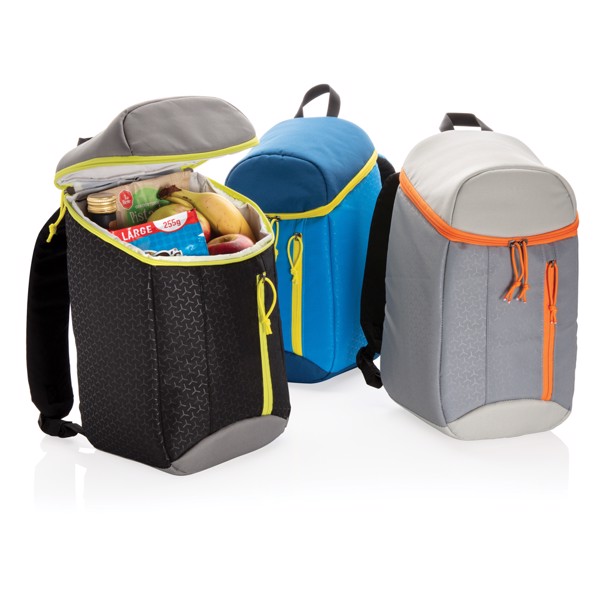 Hiking cooler backpack 10L - Grey / Orange