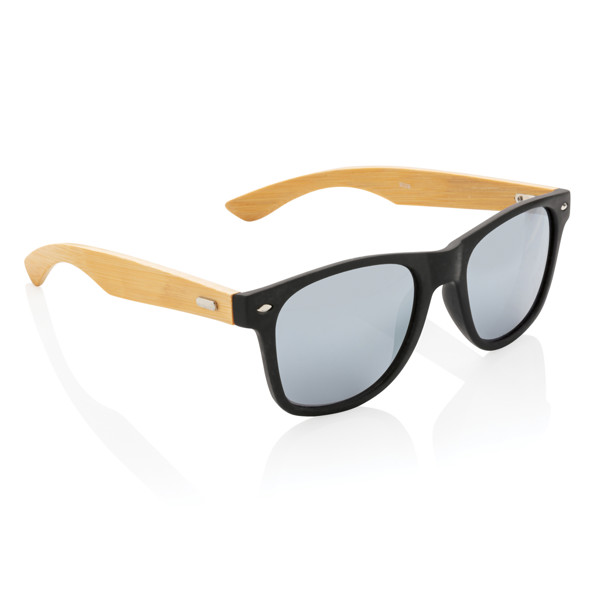 Bamboo and RCS recycled plastic sunglasses - Black