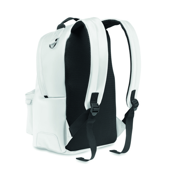 Zaino in PU morbido, laptop 15" Bai Backpack - Bianco