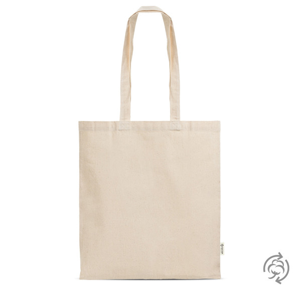 Saco de compras em algodão reciclado  - Crú 