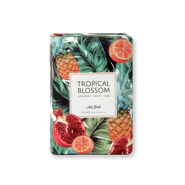 TROPICAL BLOSSOM. Savons enrichis à l'huile d'olive (160g) - Orange