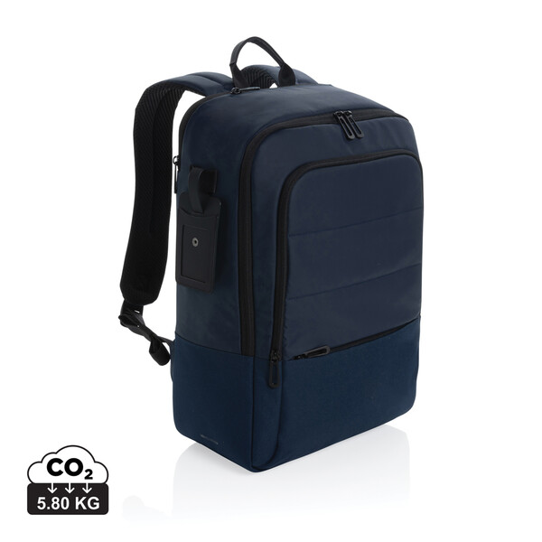 Sac à dos ordinateur 15,6" en rPET AWARE™ Armond - Bleu Marine