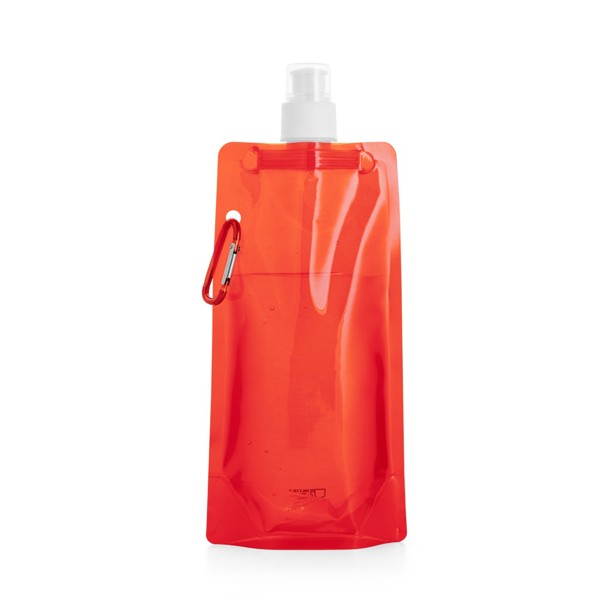 KWILL. 460 ml PE skládací láhev - Červená