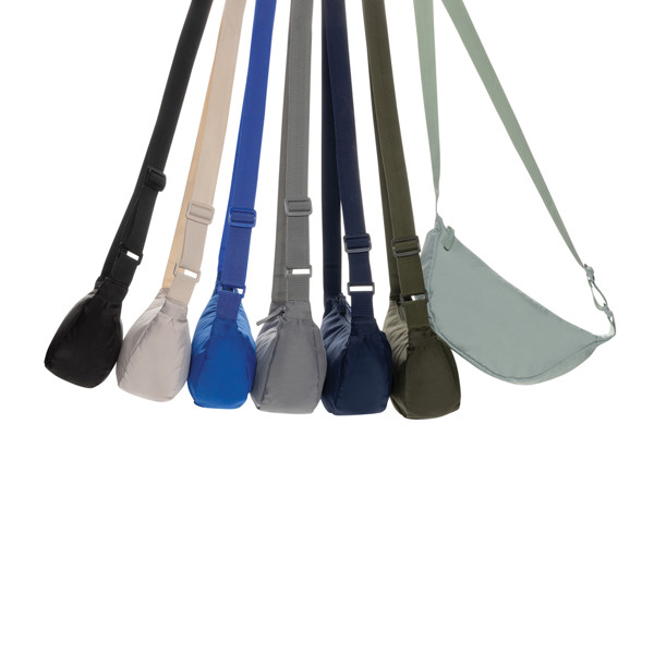 Sac banane en bandoulière en rPET AWARE™ Crescent - Beige