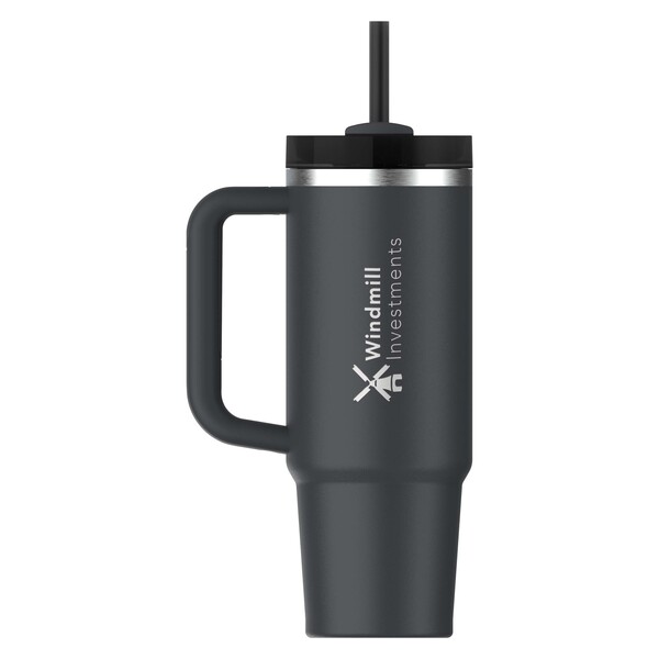 Stanley Quencher® H2.0 FlowState™ 890 ml recycled stainless steel insulated tumbler - Black