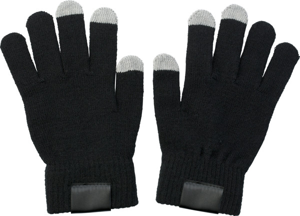 Gants munis de 3 embouts Elena - Black