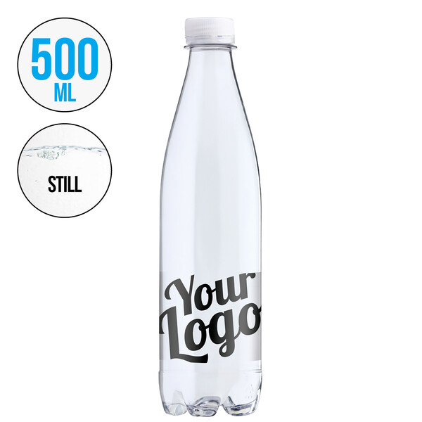 Water bottle Iena - Transparent white cap / ST