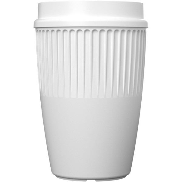 Copo térmico de 350 ml com tampa de 360° "Cirrus" - Branco