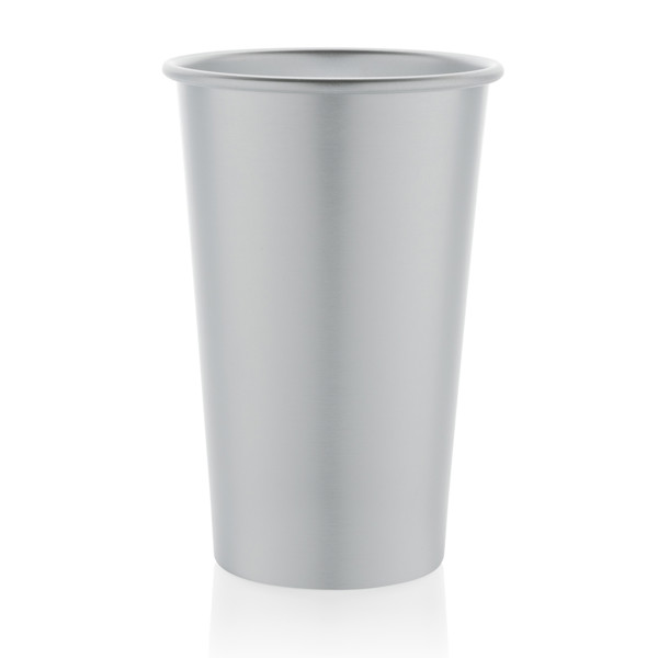 Alo Leight-Weight-Becher aus RCS recyceltem Aluminium 450ml - Silber