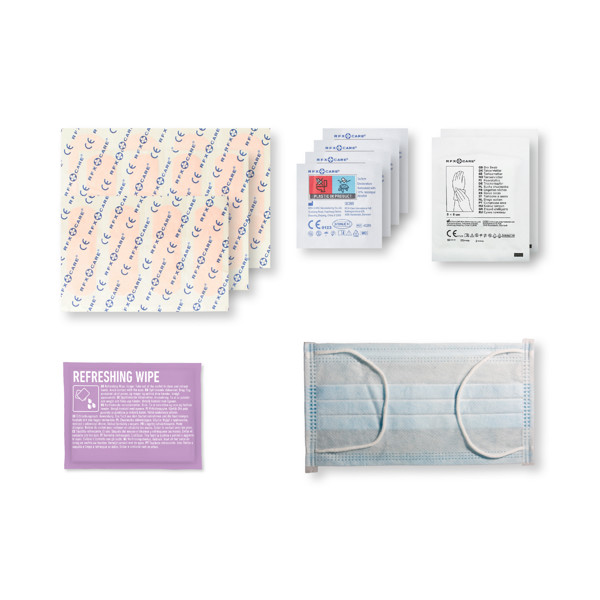 Kit de premiers secours MyKit de bureau avec pochette en papier - Blanc