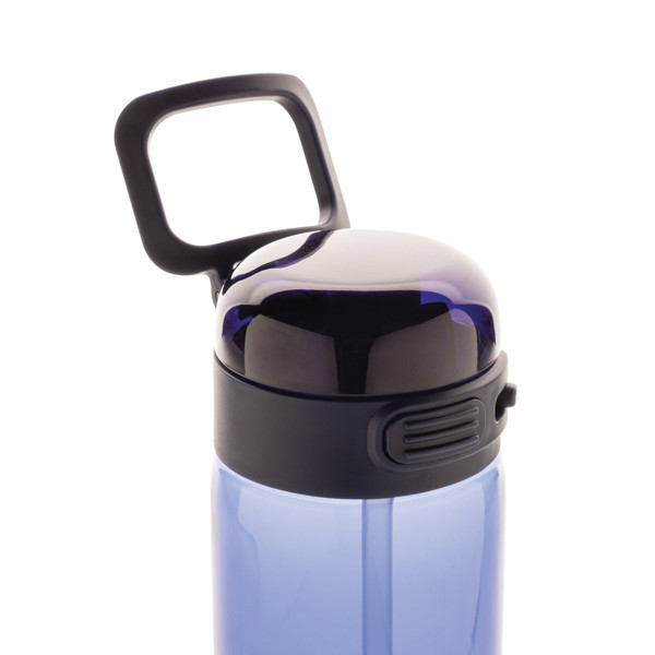 Bouteille d'eau étanche sport 800ml en rPET RCS SipnLock - Bleu Marine