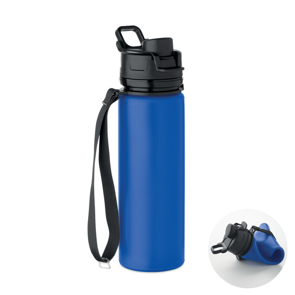 Bouteille de sport en silicone Lett - Bleu Royal