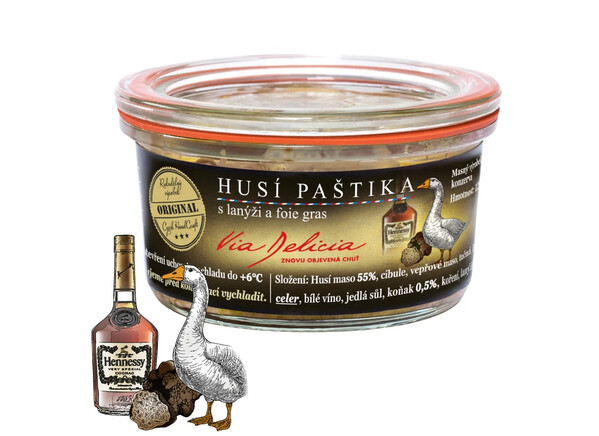 Husia paštéta s lanýžom a foie gras 120g