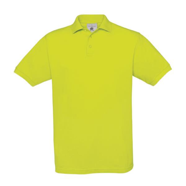 Polo B&C Safran 180G - 100% Algodão (Investindo Em Better Cotton) - Pixel Lime / XL