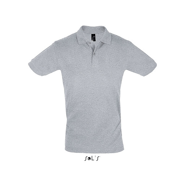 PERFECT MEN Polo homen 180g - Cinzento Melange 23XL