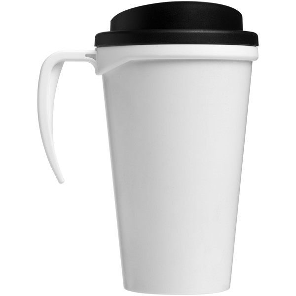 Brite-Americano® grande termo hrnček 350 ml - Biela / Jednofarebná čierna