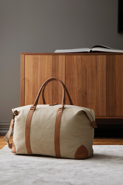 Duffle taška VINGA Bosler z RCS recykl. canvas - Béžová