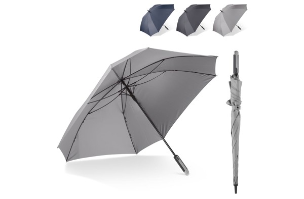 Square umbrella auto open, 121 cm diameter - Grey