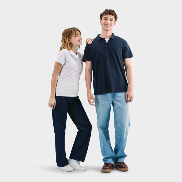 PEOPLE WOMEN POLO 210g - WhiteXXL