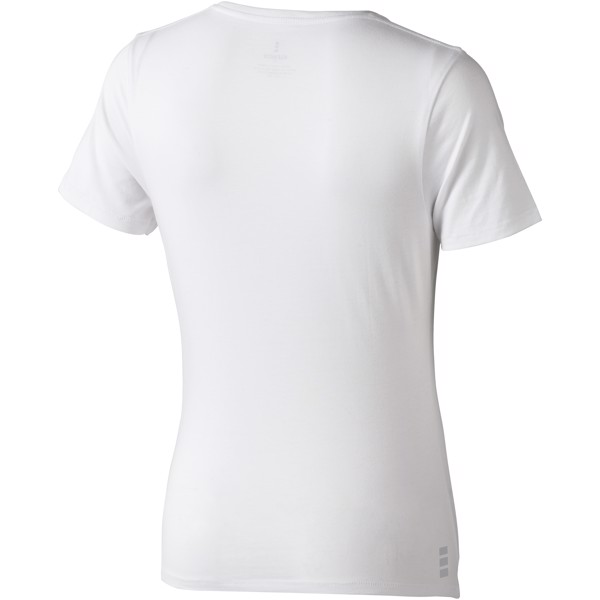 Kawartha short sleeve women's organic V-neck t-shirt - White / XS