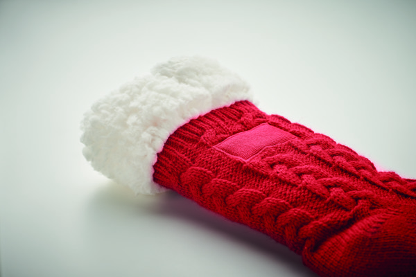 Pair of slipper sock L Canichie L - Rød