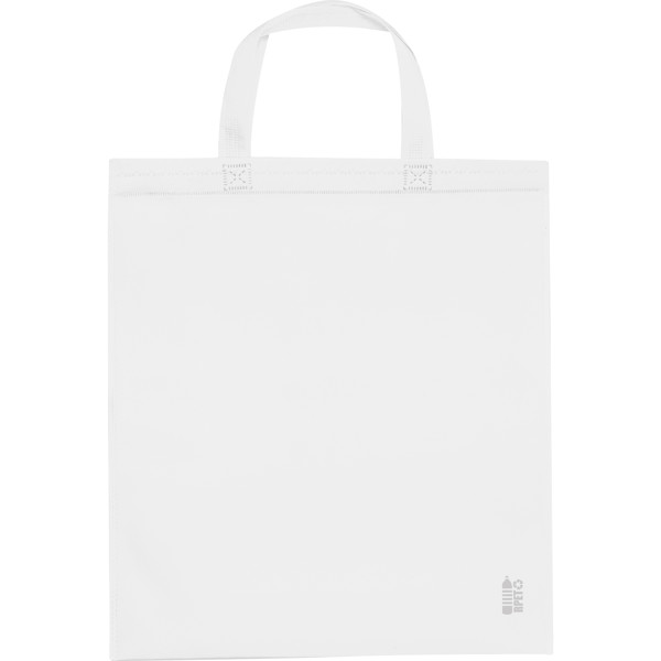 Shopping bag made of recycled non-woven PELAGIA - White
