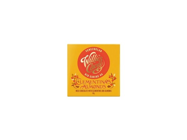 CLEMENTINA'S ALMONDS Mliečna čokoláda s klementinkou a mandľami