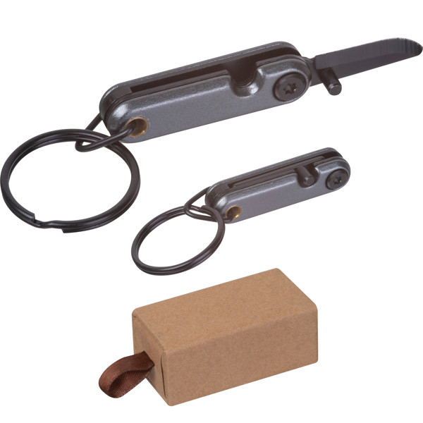 Mini stainless steel pocket knife HOWARD - Anthracite