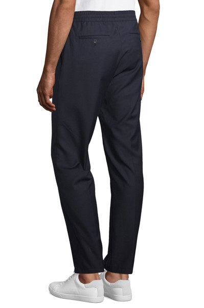 CALÇAS DE FATO COM CINTURA ELÁSTICA PARA HOMEM - NEOBLU GERMAIN MEN - Azul escuro 