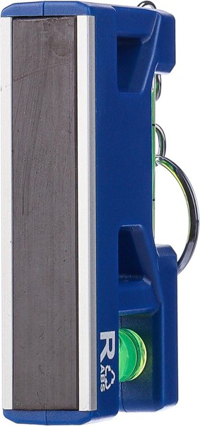 Porta-chaves de nível de bolha de ar em ABS reciclado Indira - White