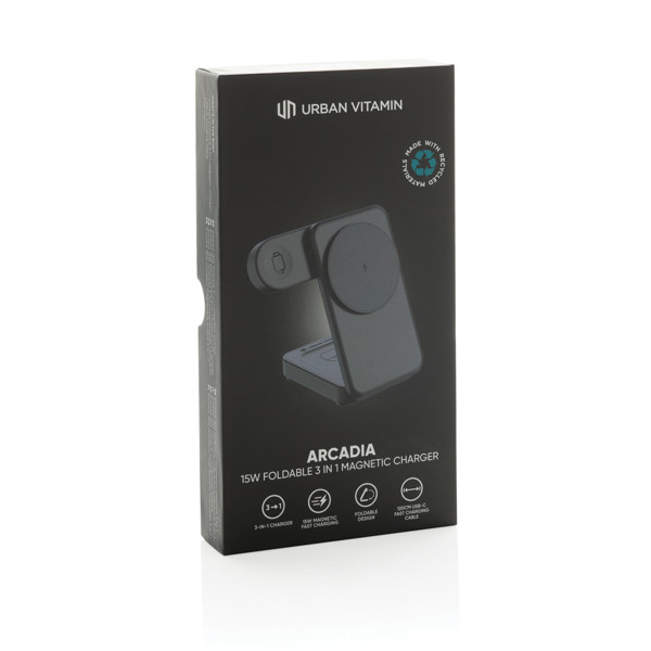 Urban Vitamin Arcadia RCS rplastic 15W 3in1 magnetic charger