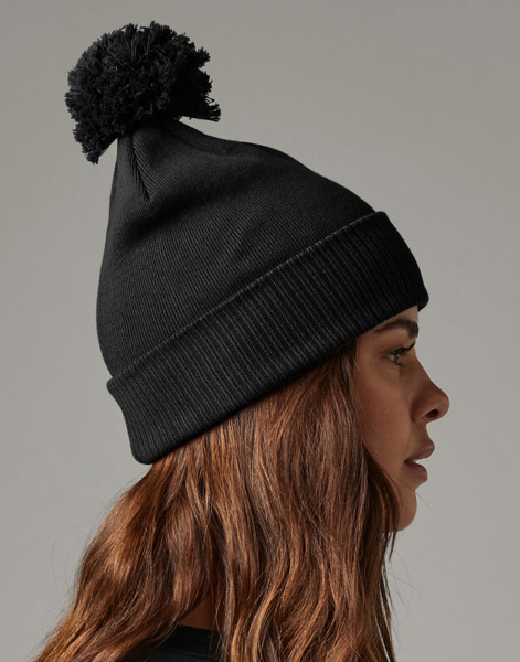 Organic Cotton Snowstar® Beanie - Black / ONE SIZE