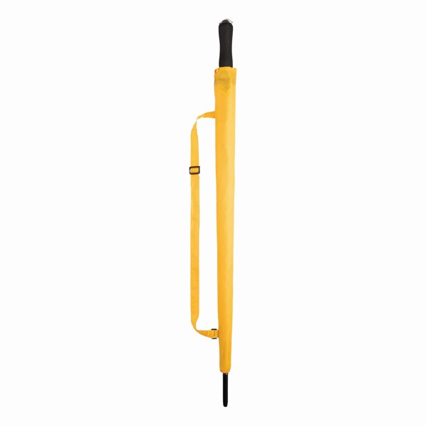Golf umbrella with pouch, 1250 mm diameter - Yellow