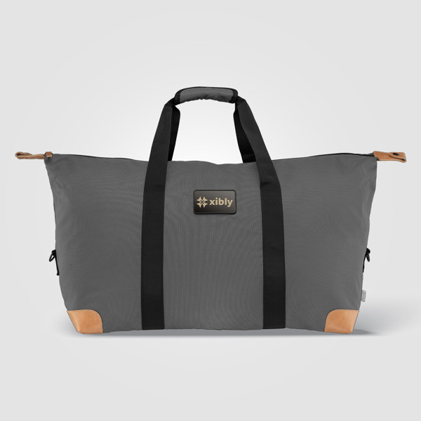 Navigator collection - rPET 300D Duffel Bag - Grey / Laser