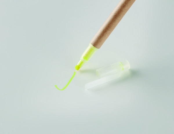 2 in 1 carton pen highlighter Duo Paper