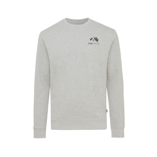 Iqoniq Denali recycled cotton crew neck undyed - Heather Grey / XXL