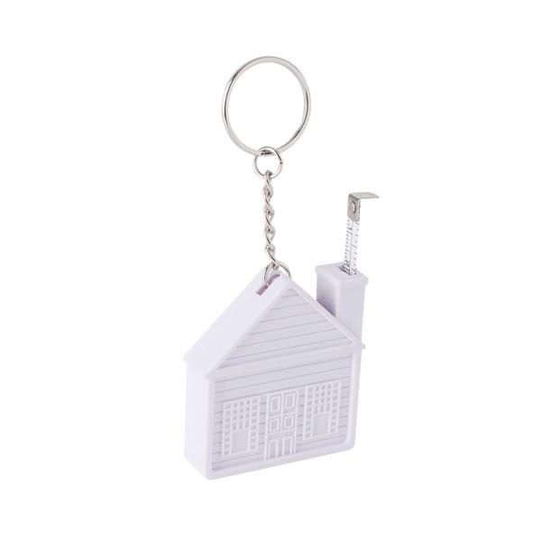 Keyring with 2 m tape measure