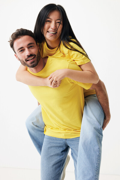 T-shirt léger en coton recyclé Iqoniq Sierra - Jaune / XS