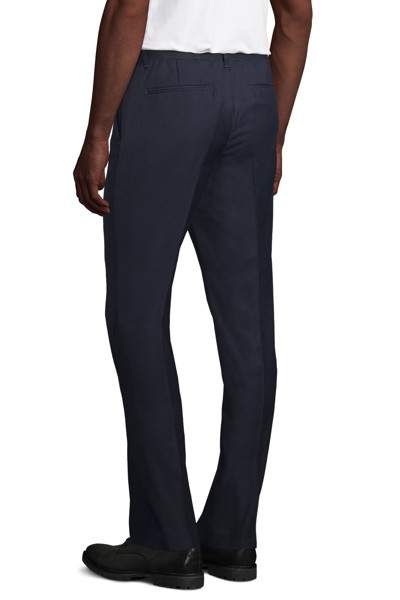 CALÇAS DE FATO COM CINTURA ELÁSTICA PARA HOMEM - NEOBLU GABIN MEN - Azul escuro 
