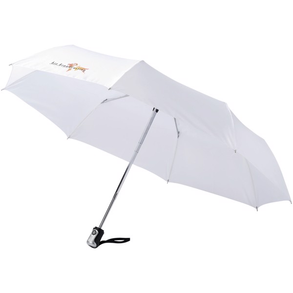 Parapluie 21.5" 3 sections ouverture fermeture automatique Alex - Blanc