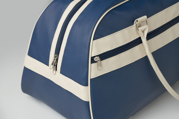 Sac de sport en PU Nostalgic - Bleu